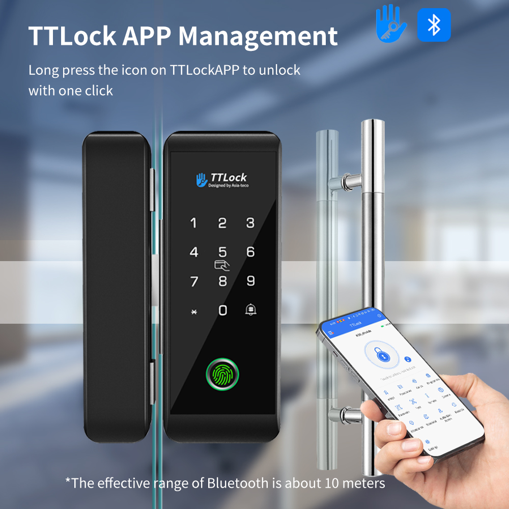 Smart Home Door Lock - Cerradura inteligente para puertas de vidrio