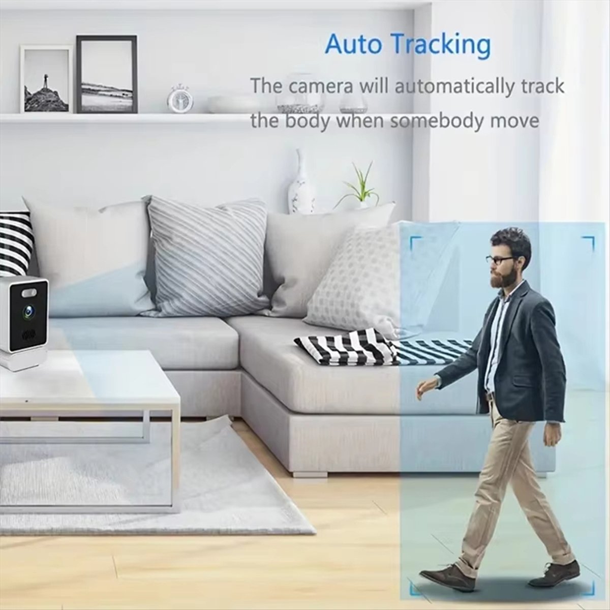 Smart Home Video - Cámara IP HD A73T, inalámbrica, para
