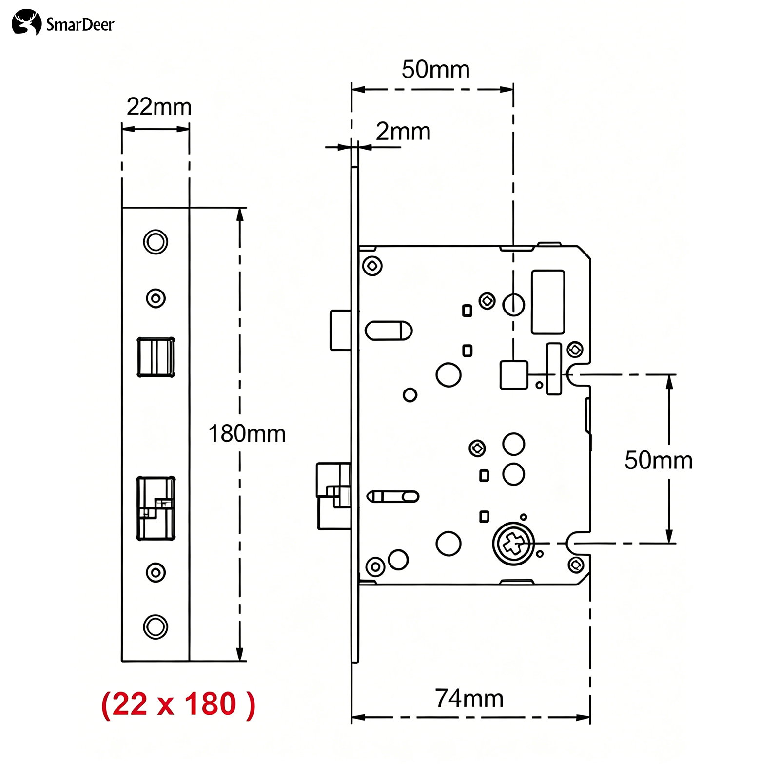 Cuerpo de Cerradura Electrónic - Smart Home Door Lock reseña y precio