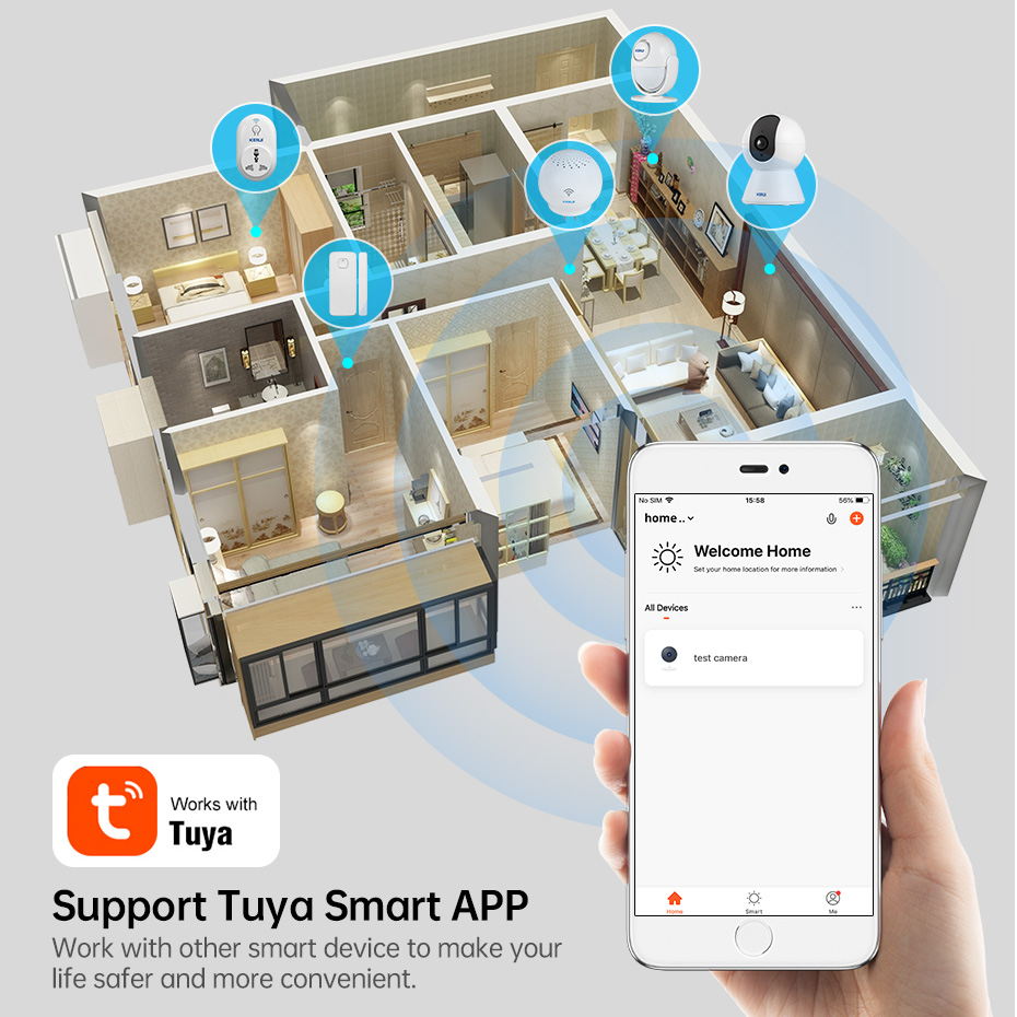 KERUI-minicámara IP inteligent - Smart Home Camera Ezviz reseña y precio