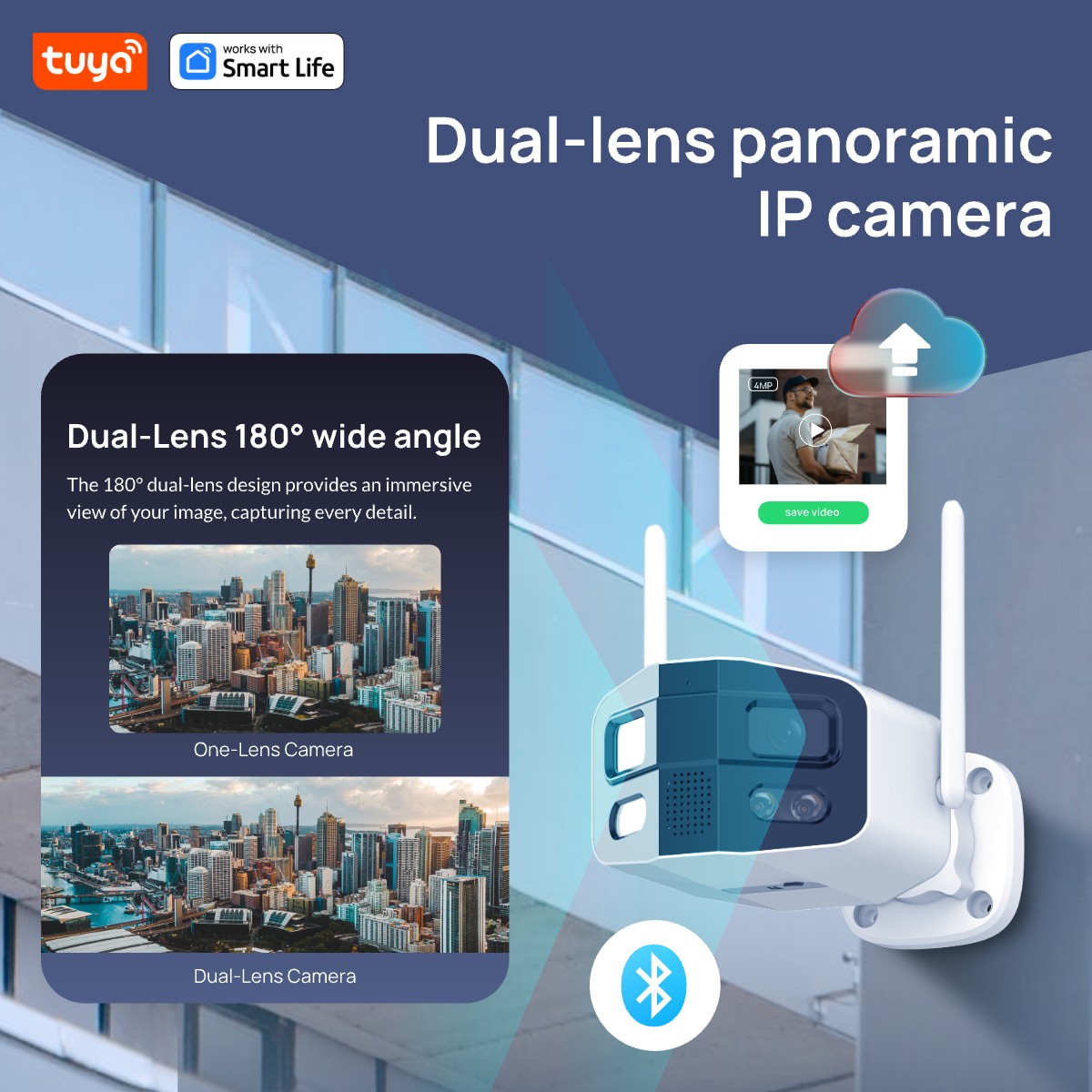 Tuya Smart 4MP 2.5K Lente dual - Smart Home Camera Ezviz reseña y precio