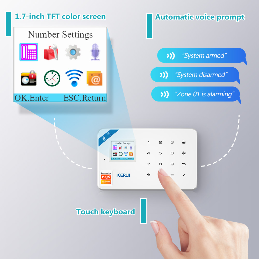 KERUI-sistema de alarma W181,  - Smart Home Video reseña y precio