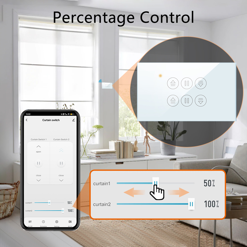 QCSMART WiFi doble cortina int - Universal Remote Smart Home reseña y precio