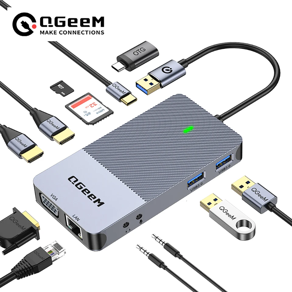 Base de Conexión USB 3.0 QGeeM - Smart Home Hub 2 reseña y precio
