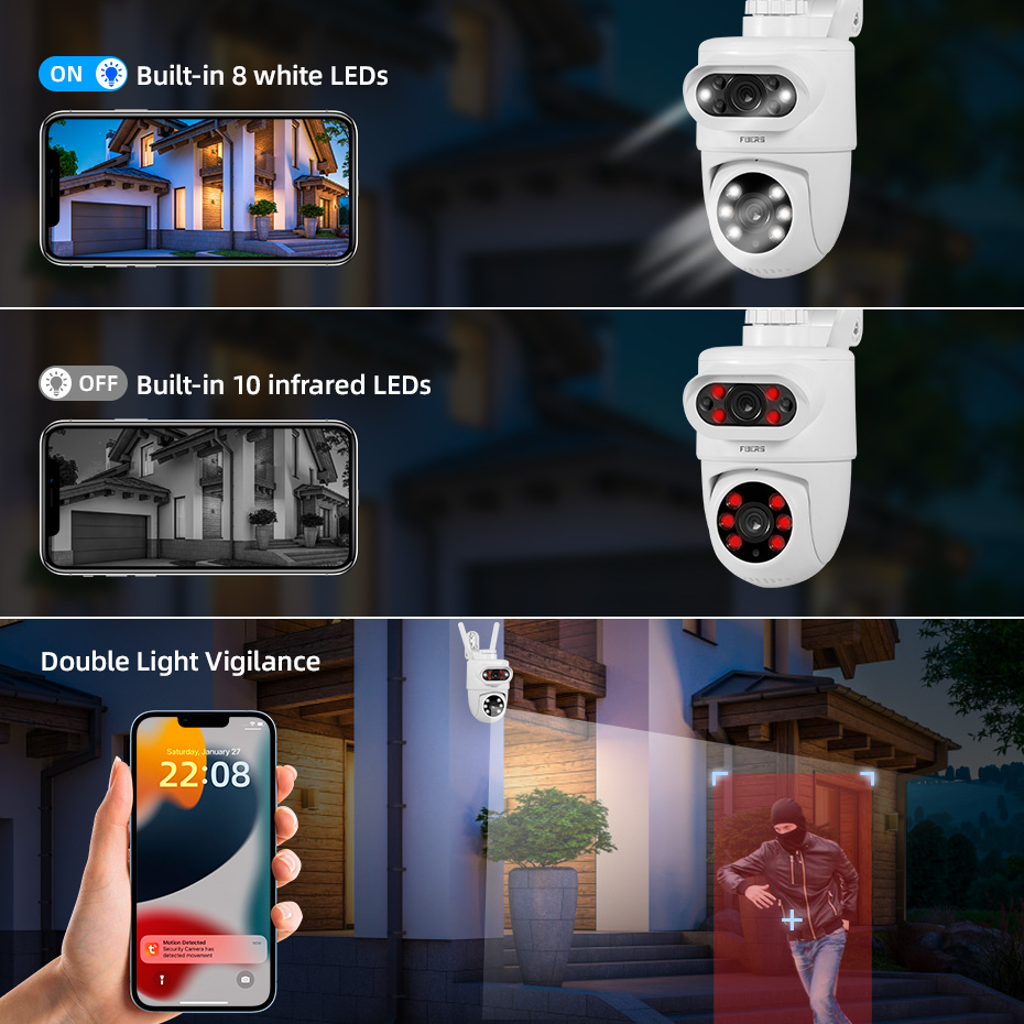 FUERS 5K 10MP cámara IP de dob - Smart Home Camera Ezviz reseña y precio